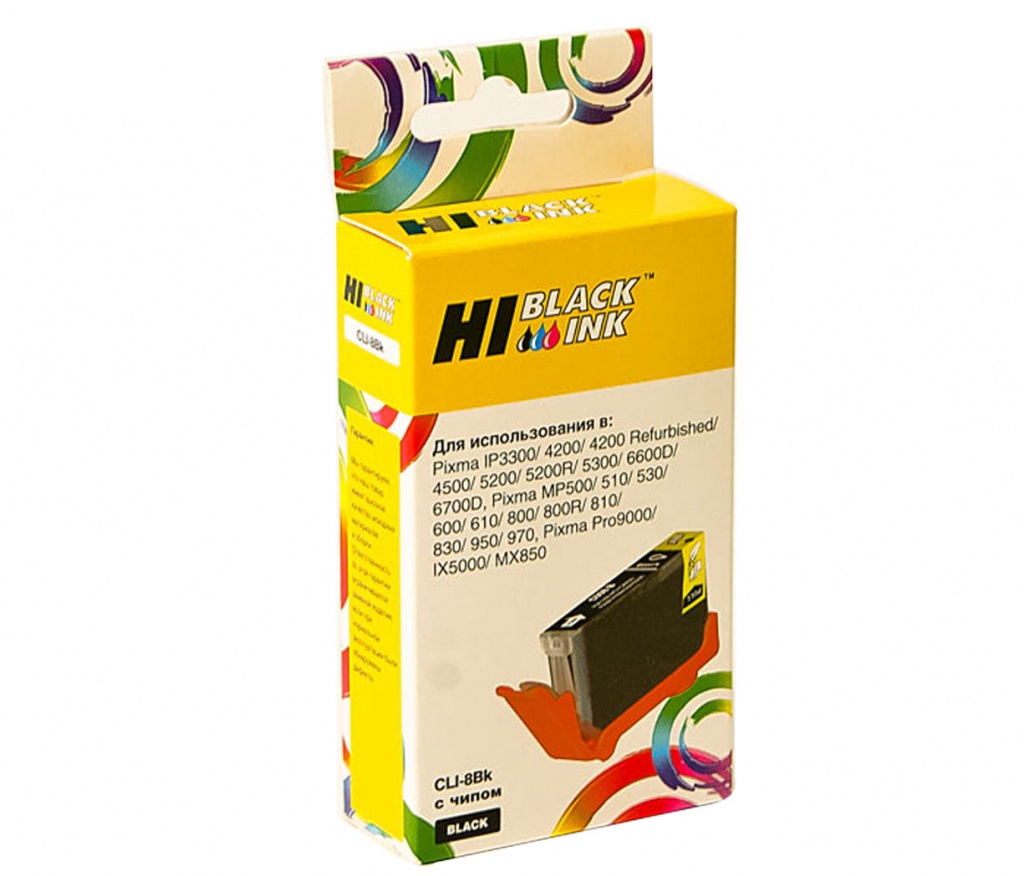 Картридж Hi-Black (HB-CLI-8BK) для Canon PIXMA iP4200/ iP6600D/ MP500, чёрный