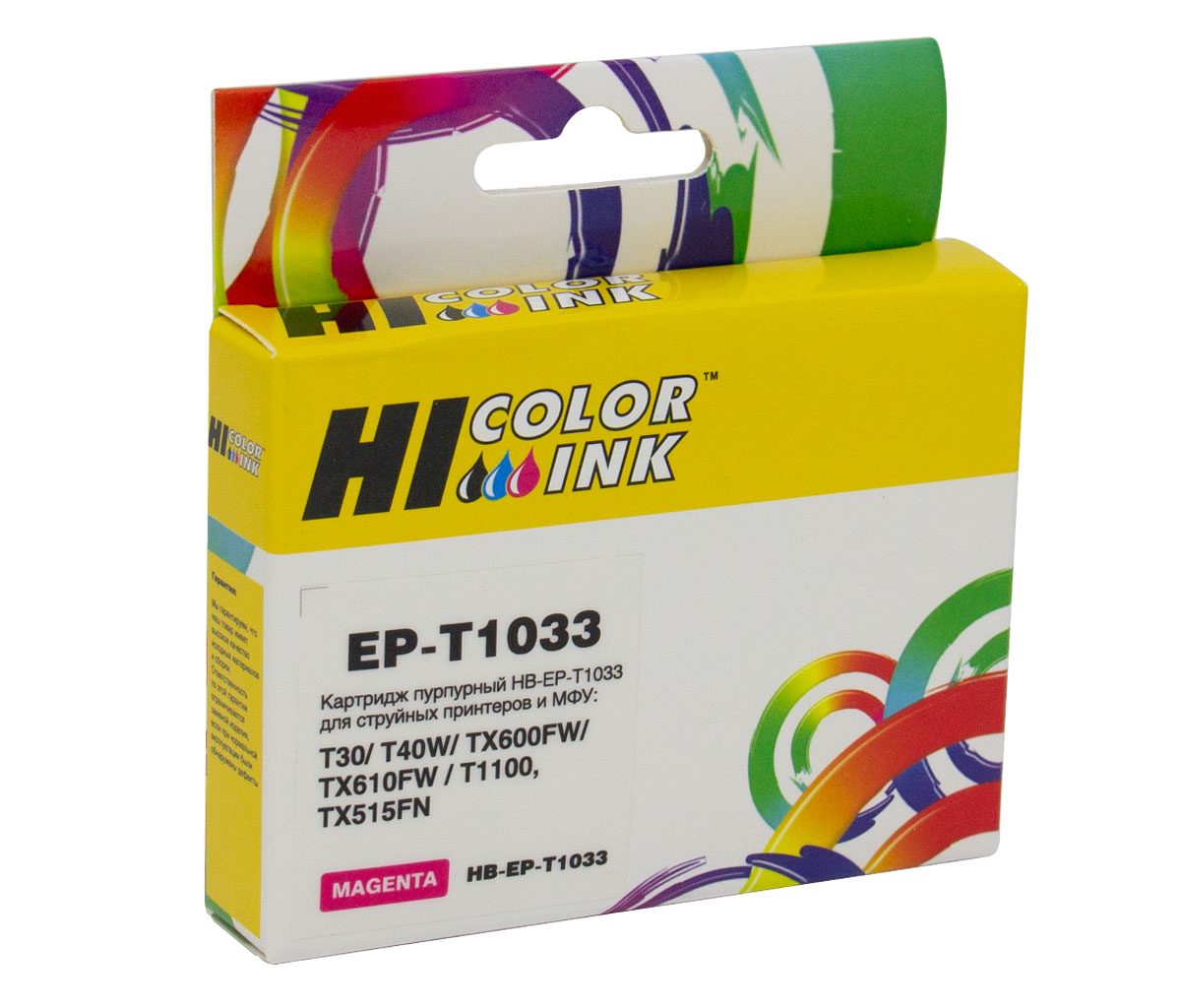 Картридж Hi-Black (HB-T1033) для Epson Stylus Office T40/ TX510/ TX600, пурпурный