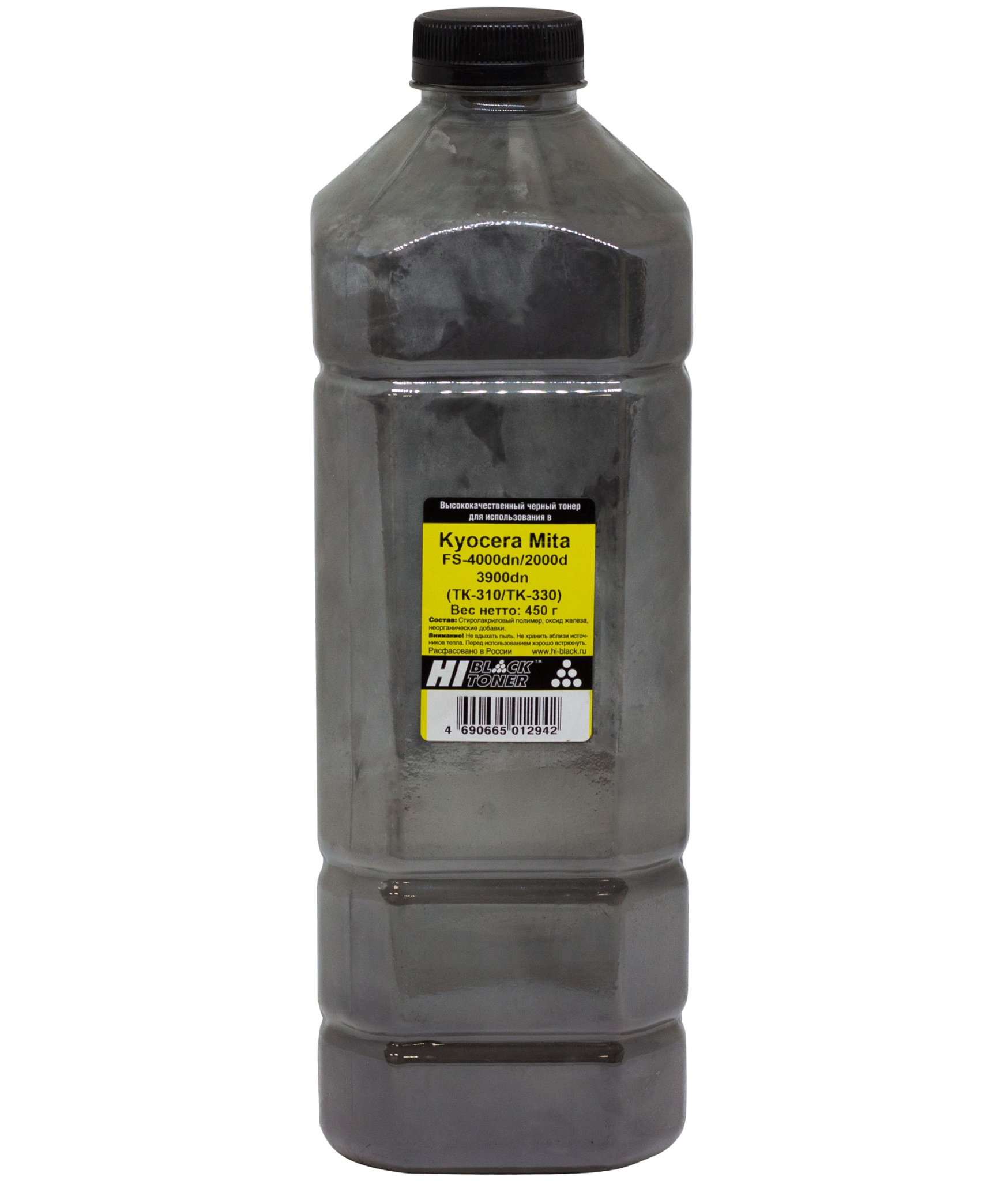 Тонер Hi-Black (TK-310/ TK-330) для Kyocera FS-4000dn/ 2000d/ 3900dn, чёрный (450 гр.)