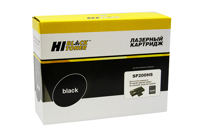 Тонер-картридж Hi-Black (HB-SP200HS) для Ricoh Aficio SP 200N/ SP202SN/ SP203SFN, чёрный (2600 стр.)
