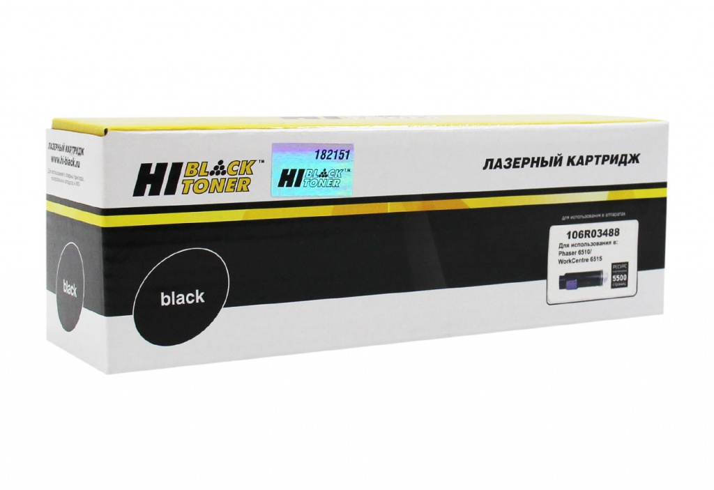 Тонер-картридж Hi-Black (HB-106R03488) для Xerox Phaser 6510/ WorkCentre 6515, чёрный (5500 стр.)