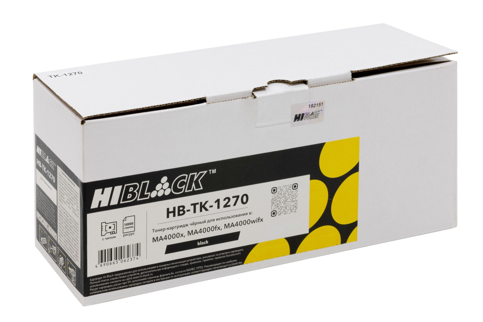 Тонер-картридж Hi-Black (HB-TK-1270) для Kyocera MA4000x/ MA4000fx/ MA4000wifx, чёрный (10000 стр.)
