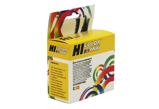 Картридж Hi-Black (HB-C6657) для HP DeskJet 5550/ 450, голубой/пурпурный/желтый