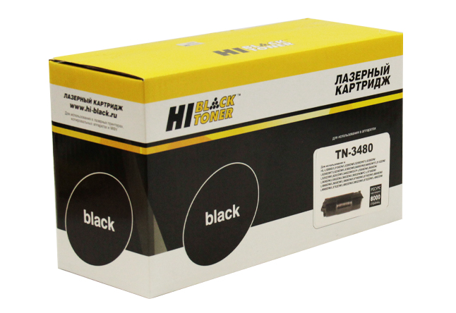 Тонер-картридж Hi-Black (HB-TN-3480) для Brother HL-L5000D/ 5100DN/ 5200DW, черный, 8000 страниц, совместимый
