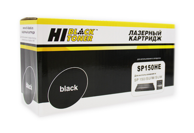 Картридж Hi-Black (HB-SP150HE) для Ricoh Aficio SP 150/ SU/ W/ SUW, черный, 1500 страниц, совместимый