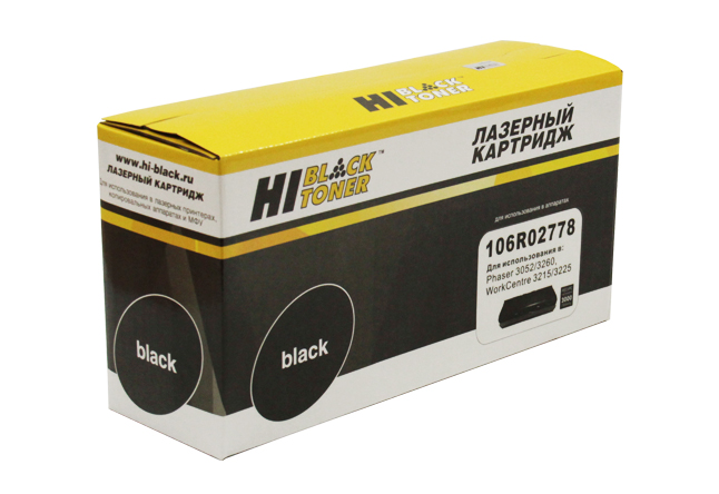 Тонер-картридж Hi-Black (HB-106R02778) для Xerox Phaser 3052/ 3260/ WorkCentre 3215/ 3225, чёрный (3000 стр.)