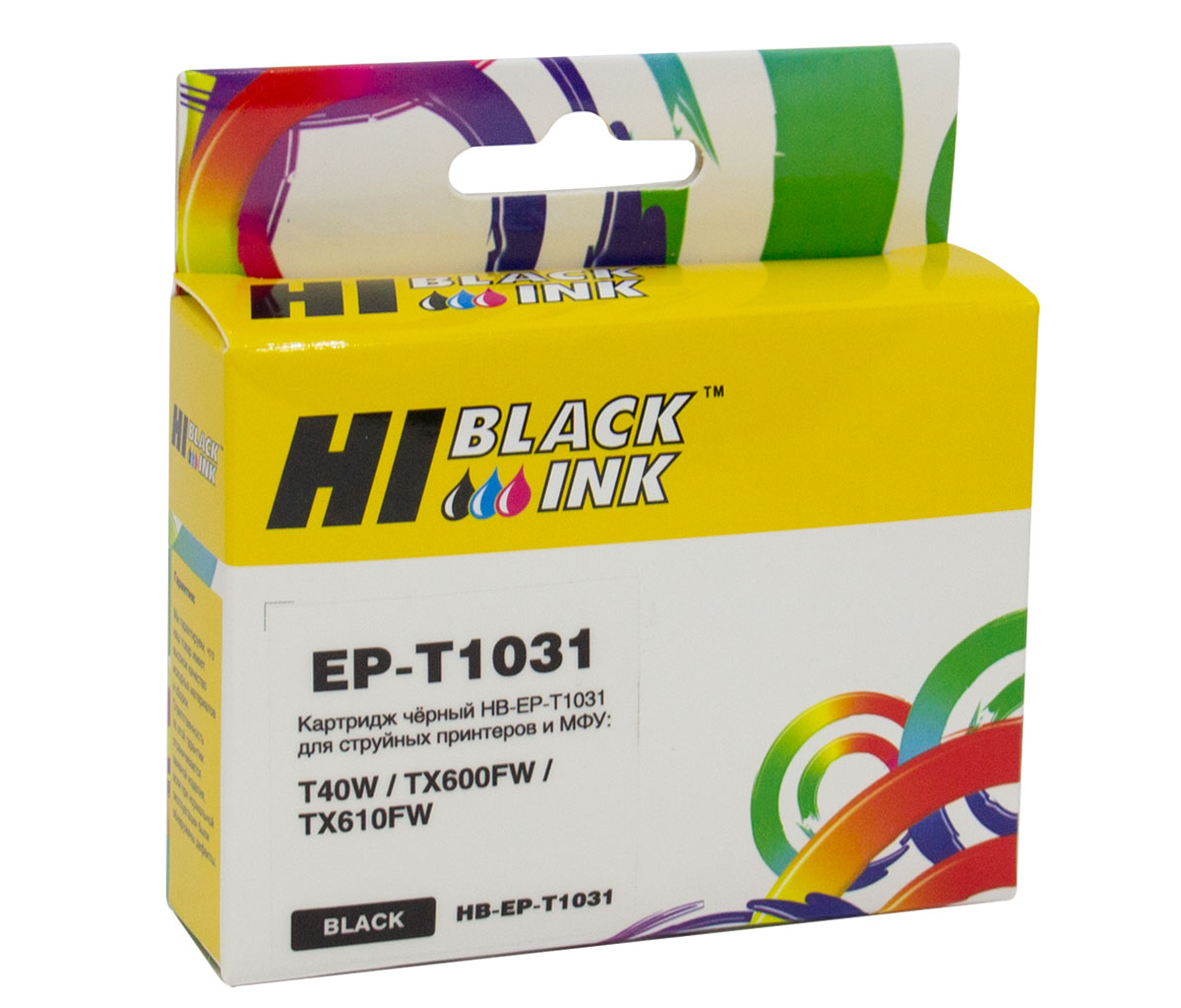 Картридж Hi-Black (HB-T1031) для Epson Stylus Office T40/ TX510/ TX600, чёрный
