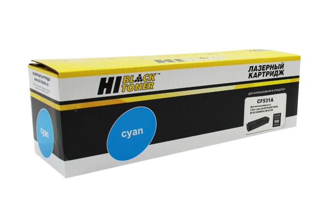 Картридж лазерный Hi-Black (HB-CF531A) для HP CLJ Pro M154a/ M180n/ M181fw, голубой (900 стр.)