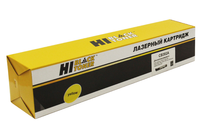 Тонер-картридж Hi-Black (HB-CB382A) для HP CLJ CP6015dn/ CM6030/ 6040MFP, жёлтый (21000 стр.)