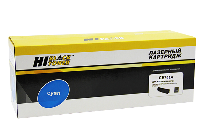 Картридж лазерный Hi-Black (HB-CE741A) для HP CLJ CP5220/ 5225/ 5225n/ 5225dn, голубой (7300 стр.)