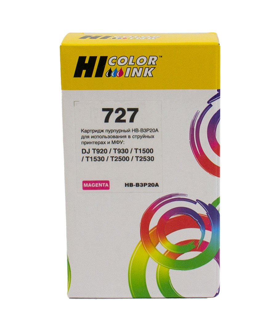 Картридж Hi-Black (HB-B3P20A) для HP DesignJet T920/ T1500, №727, пурпурный