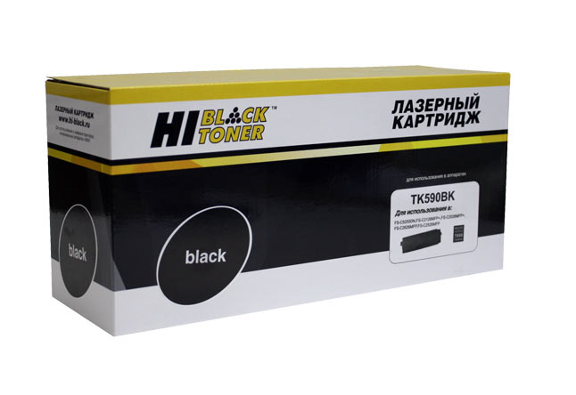 Тонер-картридж Hi-Black (HB-TK-590Bk) для Kyocera FS-C5250DN/ C2626MFP, чёрный (7000 стр.)