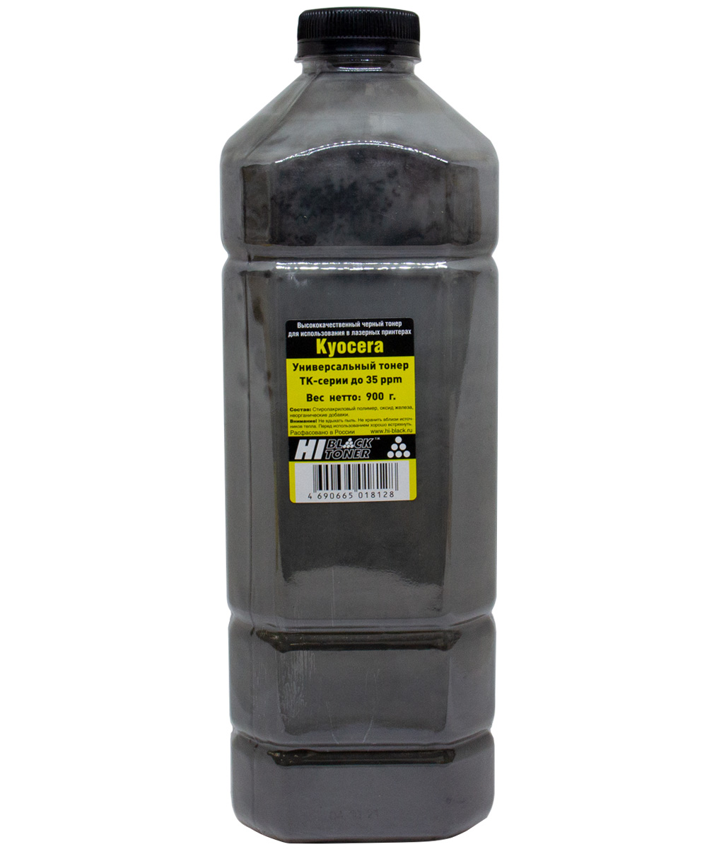 Тонер универсальный Hi-Black для Kyocera TK-серии до 35 ppm, чёрный, 900 г.