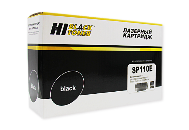 Картридж Hi-Black (HB-SP110E) для Ricoh Aficio SP 110Q/ SP111/ 111SU/ 111SF, черный, 2000 страниц, совместимый
