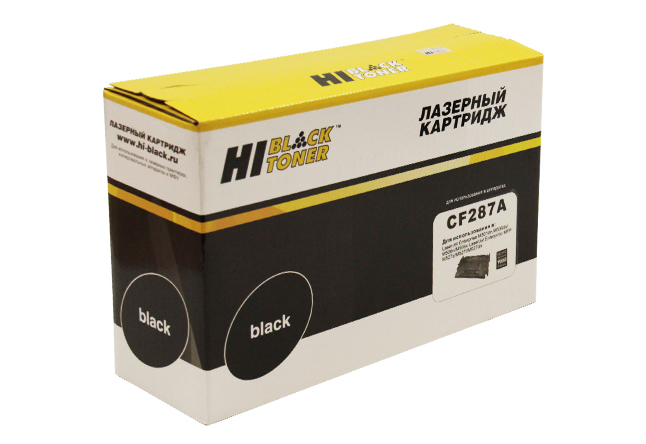 Картридж Hi-Black (HB-CF287A) для HP LJ Enterprise M506dn/ M506x/ M527dn/ M527f/ M527c, черный, 9000 страниц