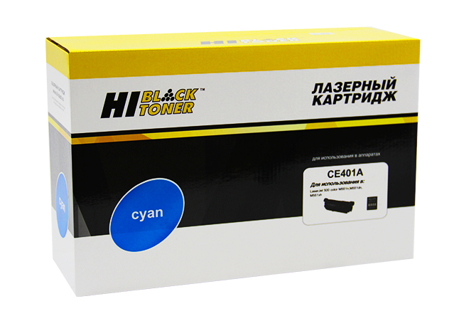 Картридж лазерный Hi-Black (HB-CE401A) для HP LJ Enterprise 500 color M551n/ M575dn, голубой (6000 стр.)