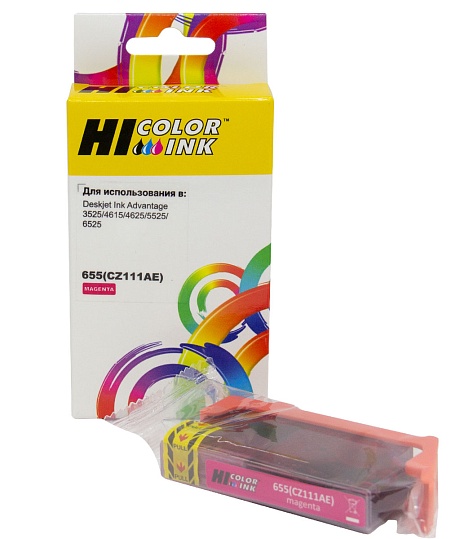Картридж Hi-Black (HB-CZ111AE) для HP DeskJet 3525/ 4615/ 4625/ 5525/ 6525, №655, пурпурный
