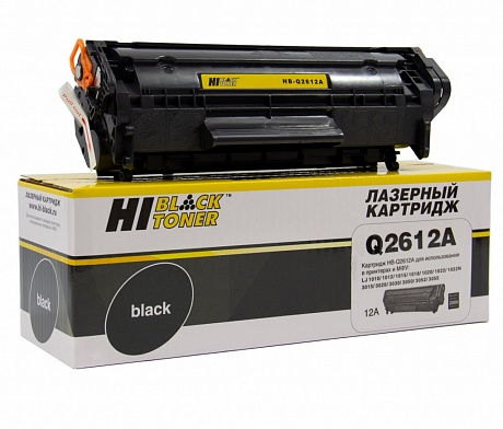 Картридж лазерный Hi-Black (HB-Q2612A) для HP LJ 1010/ 1020/ 3050, чёрный (2000 стр.)