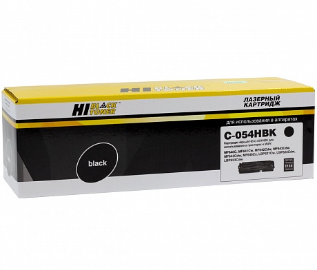 Картридж лазерный Hi-Black (HB-054HBK) для Canon i-SENSYS LBP-621Cw/ 622/ 623/ MF-642Cdw, чёрный (3100 стр.)