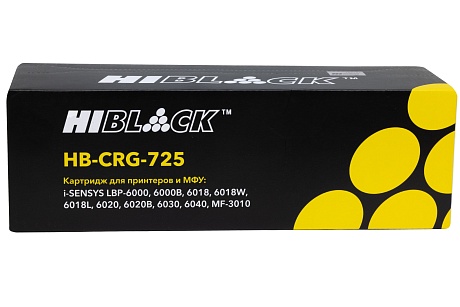 Картридж Hi-Black (HB-№725) для Canon i-SENSYS LBP-6000/ 6018/ 6020/ 6030/ MF-3010, чёрный (1600 стр.)