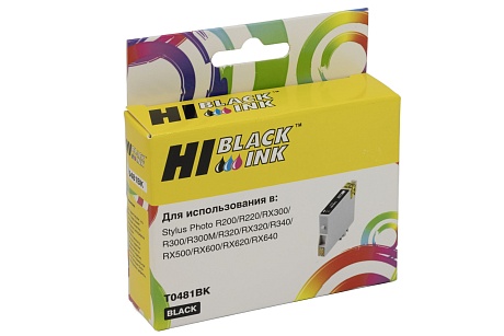 Картридж Hi-Black (HB-T0481) для Epson Stylus Photo R200/ R300/ RX500/ RX600, чёрный (460 стр.)