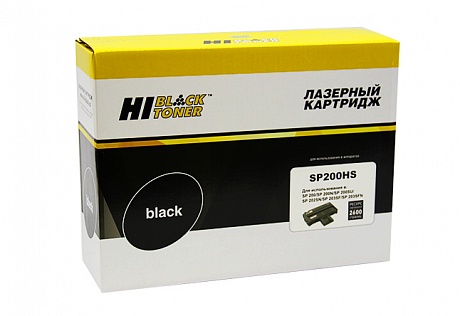 Тонер-картридж Hi-Black (HB-SP200HS) для Ricoh Aficio SP 200N/ SP202SN/ SP203SFN, чёрный (2600 стр.)