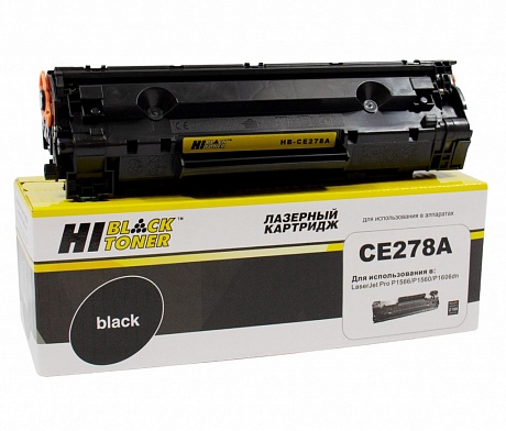 Картридж лазерный Hi-Black HB-CE278A для HP LJ Pro P1566/ P1606dn/ M1536dnf, чёрный (2100 стр.)
