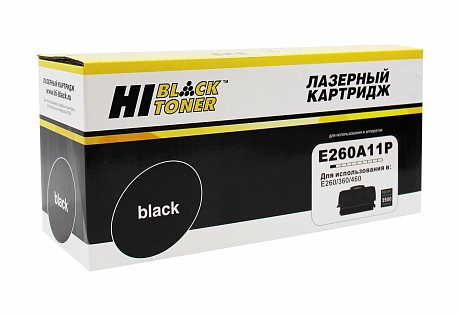 Тонер-картридж Hi-Black (HB-E260A11P) для Lexmark E260/ E360/ E460, чёрный (3500 стр.)