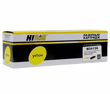Картридж лазерный Hi-Black (HB-W2412A) для HP CLJ Pro M155a/ MFP M182n/ M183fw, жёлтый (850 стр.)