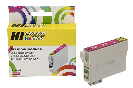 Картридж Hi-Black (HB-T1283) для Epson Stylus S22/ SX125/ SX420W/ SX425W/ BX305F, пурпурный