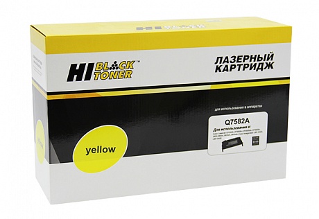 Картридж лазерный Hi-Black HB-Q7582A для HP CLJ 3800/ CP3505/ Canon MF-8450, жёлтый (6000 стр.)