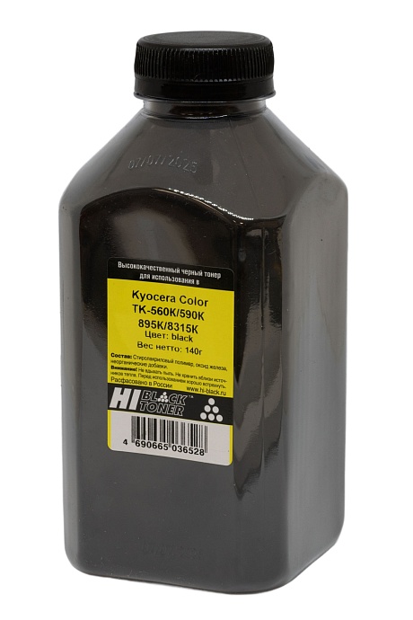 Тонер Hi-Black для Kyocera TK-560K/ TK-590K/ TK-895K/ TK-8315K, чёрный (140 гр.)