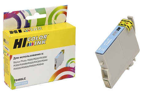 Картридж Hi-Black (HB-T0485) для Epson Stylus Photo R200/ R300/ RX500/ RX600, светло-голубой (460 стр.)
