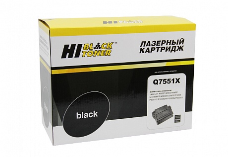 Картридж лазерный Hi-Black (HB-Q7551X) для HP LJ P3005/ M3027MFP/ M3035MFP, чёрный (13000 стр.)