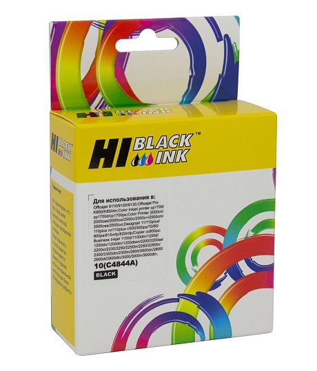 Картридж Hi-Black (HB-C4844A) для HP Business InkJet 1000/ 1200d/ 2300n/ 2800/ DesignJet 100, №10, чёрный