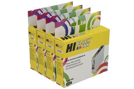 Картридж Hi-Black (HB-T1281) для Epson Stylus S22/ SX125/ SX420W/ SX425W/ BX305F, чёрный (255 стр.)
