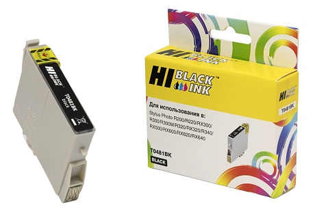 Картридж Hi-Black (HB-T0481) для Epson Stylus Photo R200/ R300/ RX500/ RX600, чёрный (460 стр.)