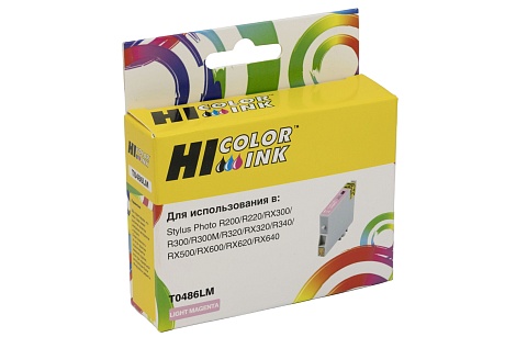 Картридж Hi-Black (HB-T0486) для Epson Stylus Photo R200/ R300/ RX500/ RX600, светло-пурпурный (460 стр.)