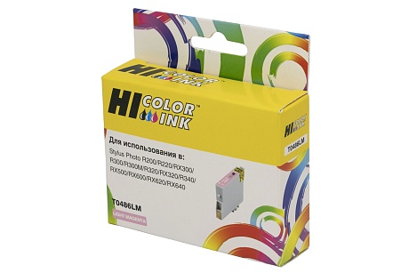 Картридж Hi-Black (HB-T0486) для Epson Stylus Photo R200/ R300/ RX500/ RX600, светло-пурпурный (460 стр.)
