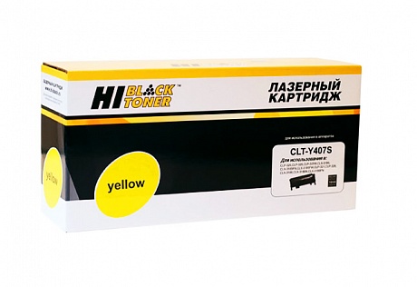 Тонер-картридж Hi-Black HB-CLT-Y407S для Samsung CLP-320/ 325/ CLX-3185, жёлтый (1000 стр.)