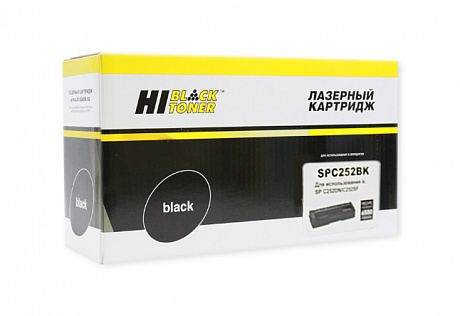 Картридж Hi-Black (HB-SP-C252Bk) для Ricoh Aficio SP C252DN/ C252SF, черный, 6500 страниц, совместимый