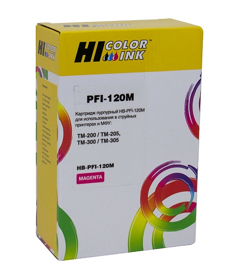 Картридж Hi-Black (HB-PFI-120M) для Canon imagePROGRAF TM-200/ TM-205/ TM-300/ TM-305, пурпурный