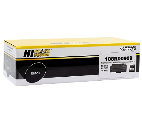 Картридж лазерный Hi-Black (HB-108R00909) для Xerox Phaser 3140/ 3155/ 3160, чёрный (2500 стр.)