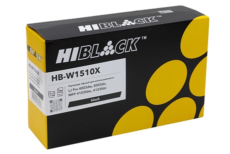 Картридж Hi-Black (HB-W1510X) для HP LJ Pro 4003dw/ 4003dn/ MFP 4103fdw/ 4103fdn, чёрный (9700 стр.)