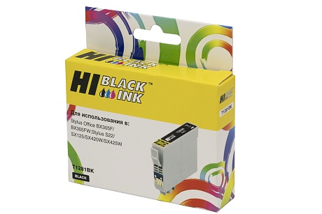 Картридж Hi-Black (HB-T1281) для Epson Stylus S22/ SX125/ SX420W/ SX425W/ BX305F, чёрный (255 стр.)