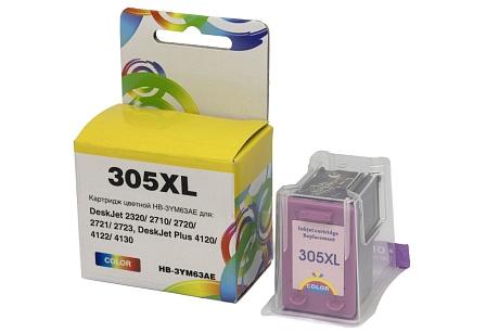 Картридж Hi-Black (HB-305XL) для HP DeskJet 2320/ 2710/ 2720, 3YM63AE, цветной (200 стр.)