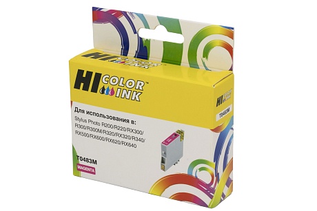 Картридж Hi-Black (HB-T0483) для Epson Stylus Photo R200/ R300/ RX500/ RX600, пурпурный (460 стр.)