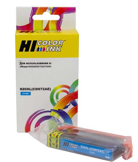 Картридж Hi-Black (HB-CD972AE) для HP OfficeJet 6000/ 6500/ 7000, №920XL, голубой