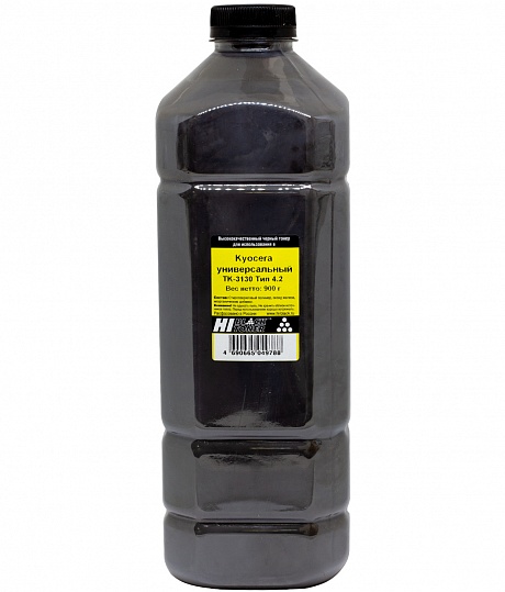 Тонер универсальный Hi-Black (TK-3130) для Kyocera ECOSYS M3550idn/ FS-4200DN, Тип 4.2, чёрный (900 гр.)
