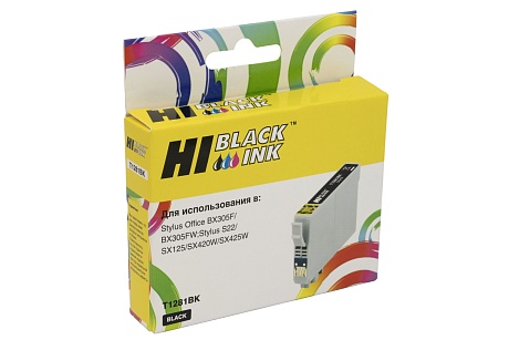 Картридж Hi-Black (HB-T1281) для Epson Stylus S22/ SX125/ SX420W/ SX425W/ BX305F, чёрный (255 стр.)